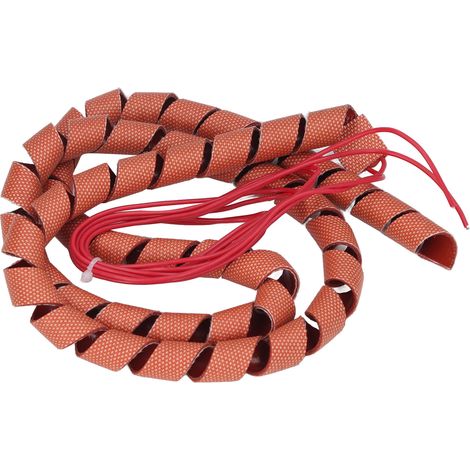 Ruban chauffant silicone spiralé 220V 70W 12mm diamètre extérieur pour protection antigel des tuyaux, câble chauffant enroulable (1/5)