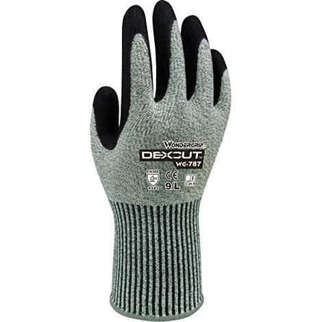 WONDER GRIP WG-787 DEXCUTTM TAILLE L/09 GANTS PREMIUM RÉSISTANTS À LA COUPURE WG787