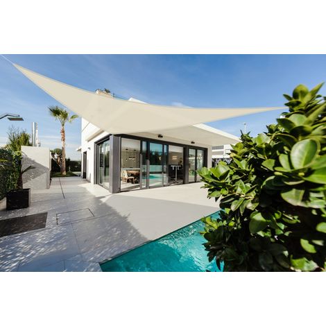 Vela ombreggiante vela da giardino 3,6 x 3,6 x 3,6 metri vela parasole per balcone veranda e terrazzo