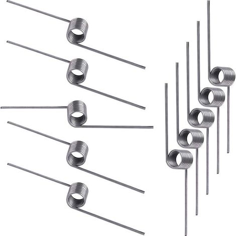 10 Pièces Ressort de Torsion, Ressort de Rappel, Diamètre du Fil 0,7mm, Diamètre Extérieur 5mm, Angle 180°, pour réparations à Domicile (1/5)