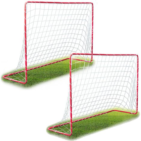 Set di 2 porte da calcio Neo-Sport di grandi dimensioni, 183 x 122 x 61 cm. (1/5)