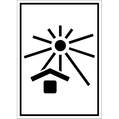 Étiquette manutention protéger de la chaleur adhésive - Taille: 148x210 mm - Materiel: PVC (1/2)