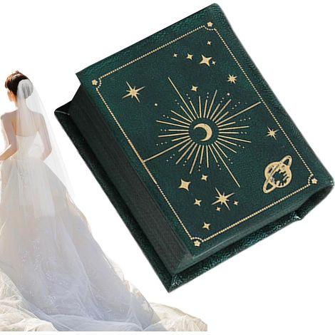 Caja organizadora de joyas con forma de libro para anillos (1/5)