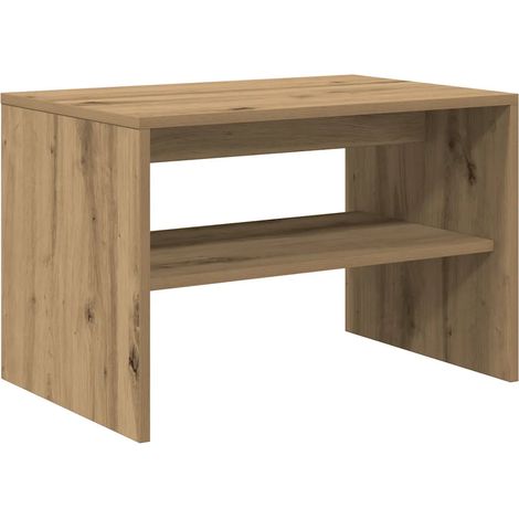 Meuble TV polyvalent design épuré 60 x 40 x 40 cm grand espace de rangement en bois d'ingénierie chêne artisanal (1/5)