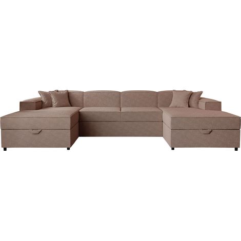 Sofá rinconero Clovis 115, Coral 45, Función de descanso, Almacenaje, 320x166x79cm, 0 (1/5)