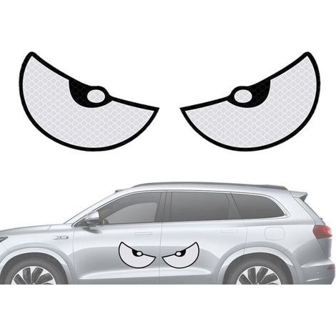 CSPARKV Bande réfléchissante pour voiture, bande réfléchissante pour moto - Autocollants d’avertissement de voiture Oeil de chat,Autocollants de moto polyvalents, autocollants de voiture réfléchissant (1/5)