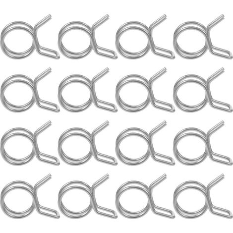 100 colliers de serrage pour tuyau d'irrigation, colliers de serrage pour tuyau d'arrosage en acier inoxydable (1/5)