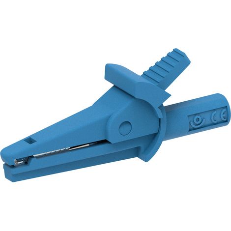 Electro PJP 5002-IEC-d4-CD1-Bl Krokodilklemme Blau Klemmbereich max.: 9 mm Länge: 51 mm 1 St. (1/2)