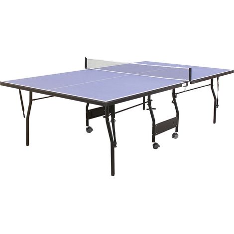 Tavolo da ping pong pieghevole a rotelle, per interno con accessori L274 x P152,5 x H76 cm - GARRY (1/4)