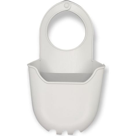 Bardusch-Porte-accessoires suspendu en silicone pour évier - pour la cuisine ou la salle de bain, se suspend au robinet, rasoirs inclus (1 paquet, gris) (1/4)