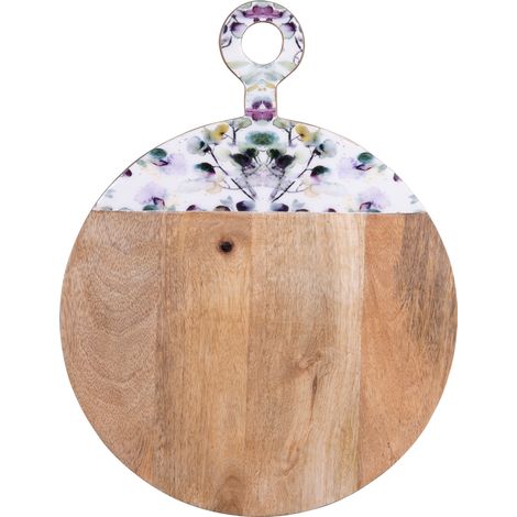 Table Passion - Planche à découper ronde Garden en manguier 30,5 cm (1/2)