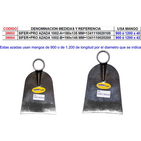 SIFER PRO AZADA 1002 B190x145 MM1341110020200