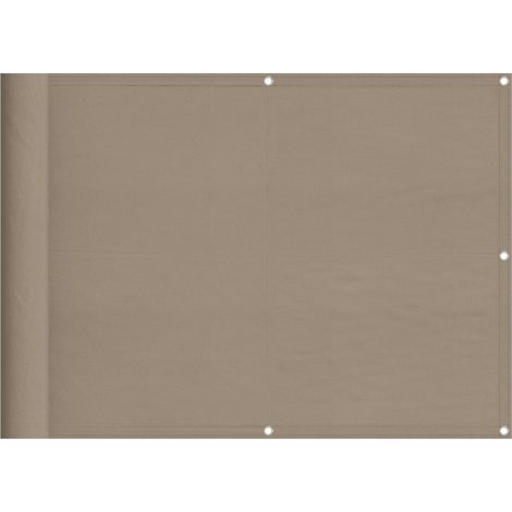 Écran de balcon taupe 75x700 100% polyester oxford (1/5)
