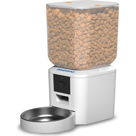 Daewoo Alimentatore automatico smart per animali 7L con telecamera Full HD bianco (1/2)