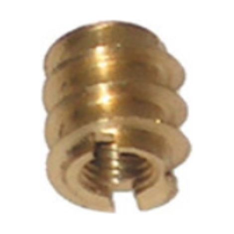 6 PEZZI - BUSSOLE DI CONGIUNZIONE CON FILETTO INTERNO M6 - IN OTTONE LUCIDO