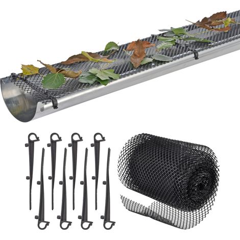 Dachrinnenschutz Länge ca. 6m - Kunststoff Gitter