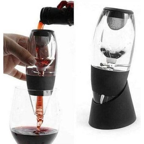 Seau à Glace créatif, Filtre à décanter pour aérateur de vin, rehausseur et Support de saveur de vin Blanc Rouge, Outil et Bar[948] (1/4)
