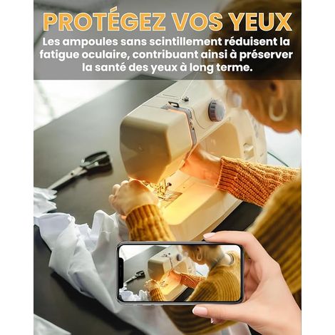 Ampoule Machine a Coudre, Ampoule Baillonette B15 Blanc Froid 6000K, AC 220-240V, Ampoule LED B15 pour Machine à Coudre, Hotte Aspirante (1/3)