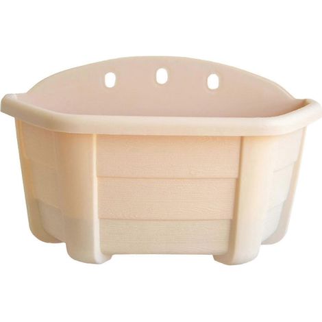 Pot de fleurs suspendu mural avec système d'arrosage automatique, support pour plantes d'intérieur et d'extérieur, jardin, balcon, décoration intérieure et extérieure-Beige (1/5)