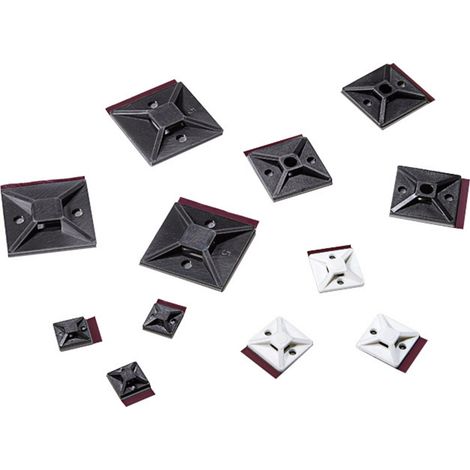 HellermannTyton MB3APT-I-PA66-WH Befestigungssockel selbstklebend 151-01558   halogenfrei Natur 1 St