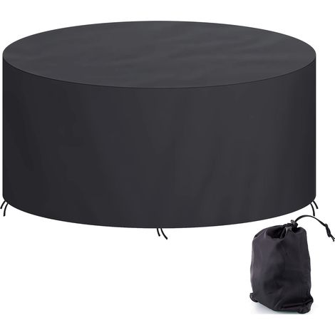 Housse ronde pour mobilier de jardin Ferocity 220 x 80 cm noir 1 pc. (1/5)