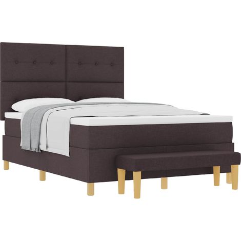 Maison Exclusive - Boxspringbett mit Kissen Dunkelbraun 200 x 140