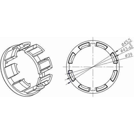 Adaptateur pour tube Zf 45 CAME 001YK4112