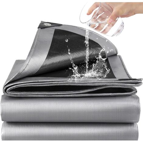 Bache de Protection Exterieur Imperméable Épais 180 g/m² PE Résistant Bache 2 m x 3 m, Bâche de Protection Résistante au gel, avec Protection UV pour Tonnelle, Camping, Mobilier et abri de jardin (1/5)