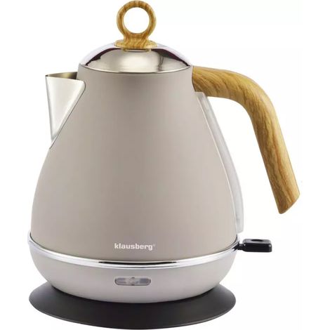 Bollitore elettrico Klausberg KB-7707 da 1,7 litri, colore beige. (1/5)