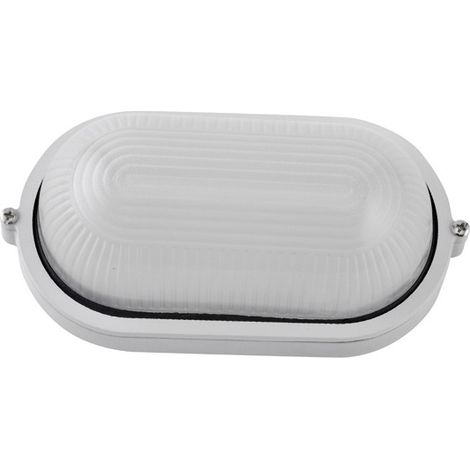 APPLIQUE DA PARETE OVALE BIANCO - 40W E27
