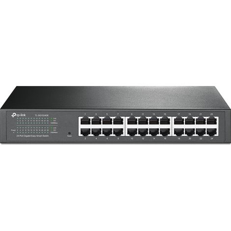 Tp-link tl-sg1024de gestito l2 gigabit ethernet (10/100/1000) 1u nero