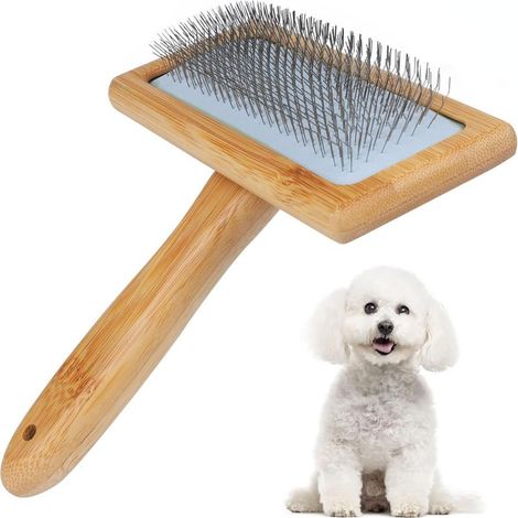 Hunde- und Katzenbürste, Drahtbürste für Hunde und Katzen mit langem und kurzem Fell (1/5)