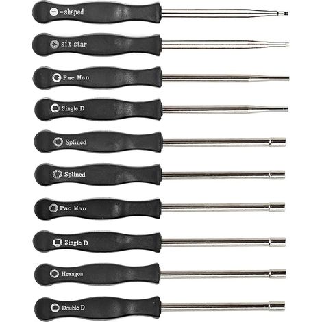 Kit tournevis réglage carburateur petit moteur 10pcs (1/5)