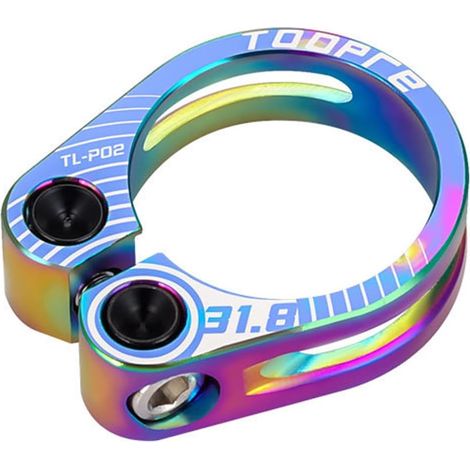 Aluminum Alloy Bicycle Saddle Clamp - 31.8mm Folding Bike Saddle Clamp (1/4)