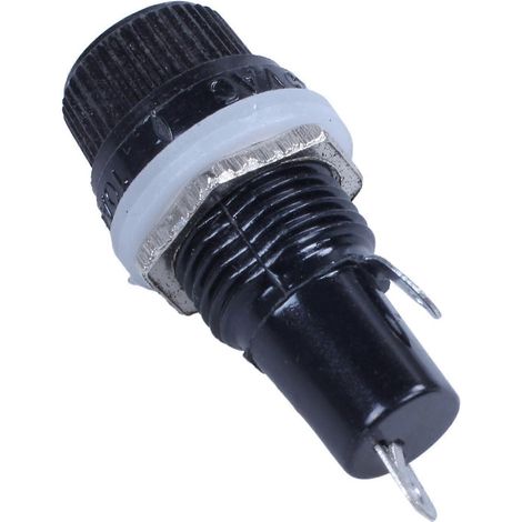 Support de fusible à montage sur panneau avec filetage 12 mm et soudure pour fusibles 5 x 20 mm - FFY (1/4)
