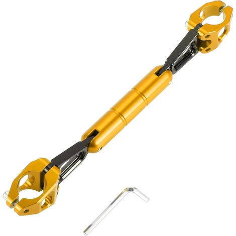 Barre transversale de guidon pour moto, portable  Guidon de moto, couleur or avec petite clé, 1 ensemble (1/4)