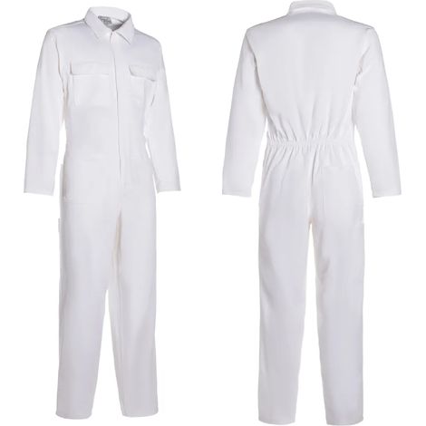 Tuta da Lavoro Bianca da Imbianchino  Cotone Massaua 100% Bianco L