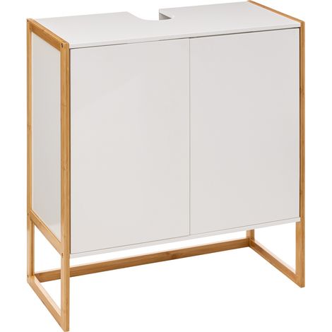 Mueble bajo de 2 puertas naturéo blanco - 5five (1/5)