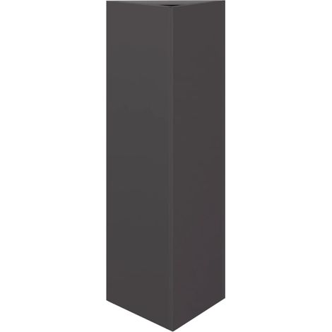 Maison Exclusive - Pflanzkübel Schwarz Dreieckig 30x26x75 cm Stah