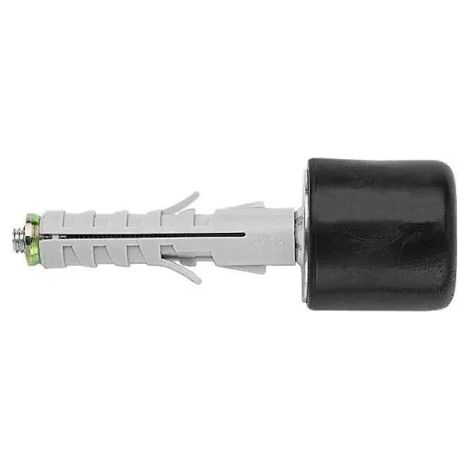 Tassello e Fermaporta Friul 9 x 40 Fermaporta Ø 20 Nero 50 Pezzi