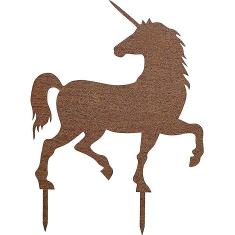 Girouette de jardin extérieure (45 x 33 cm) - Décoration de jardin en métal rouillé
