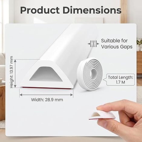 Shower Threshold Water Dam 170 cm, Silicone Seal (1/4)