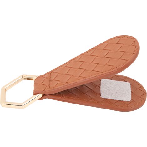 Magnetischer Hutclip aus PU-Leder, Hutbefestigungszubehör für Reisetasche oder Rucksack, braun (1/5)