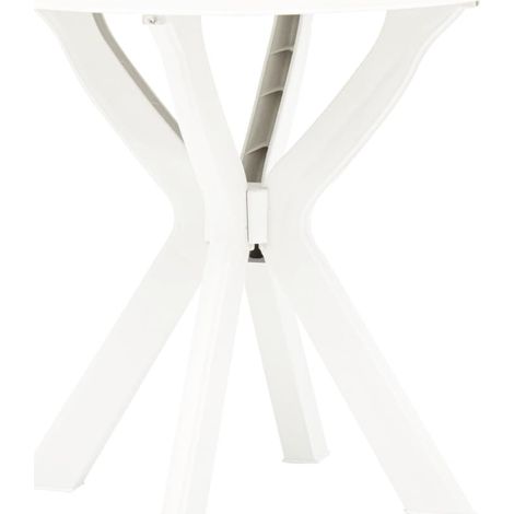 Bistrotisch Weiß Ø70 cm Kunststoff