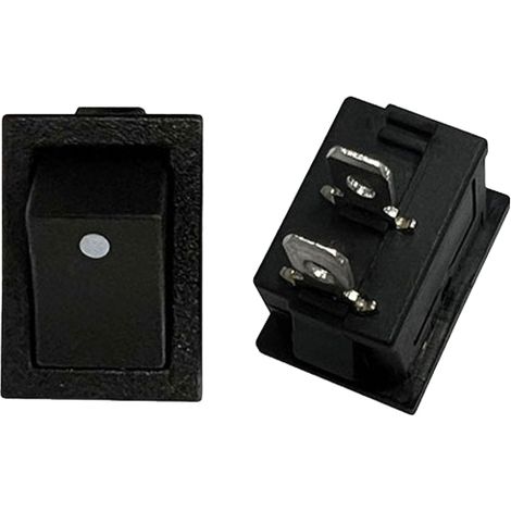 Interrupteur à bascule à réarmement automatique KCD1, unilatéral, bilatéral, circulaire, sans verrouillage, à rebond automatique, bouton d'alimentation 6AKCD1, carré, à réinitialisation unilatérale, 2 (1/2)