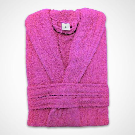 Accappatoio in Cotone 450g Unisex per Bagno – Morbido, Assorbente e Caldo, Colore MALVA, Taglia XL, con Cintura e Tasche (1/5)