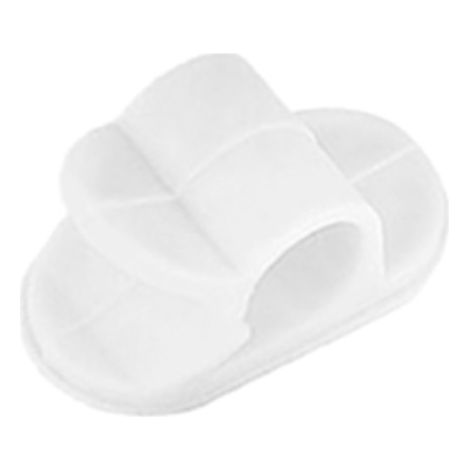 Organizador De Cables Adhesivo LAUXA HOME Blanco Plástico 2.5cm Pack 12 Uds