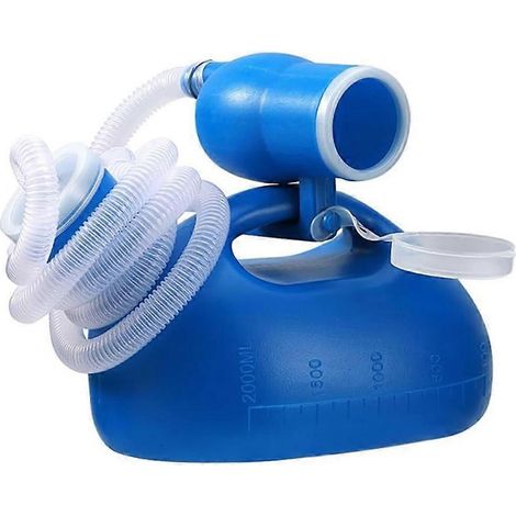 Urinoir portable pour hommes et femmes, bouteille à urine de 2000 ml, bouteille anti-fuites avec tube de 160 cm. (1/5)