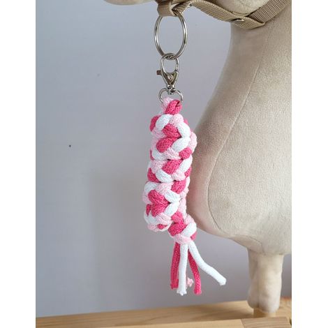 Guinzaglio per cavalli da tiro - Rosa chiaro/Rosa scuro/Bianco (1/2)