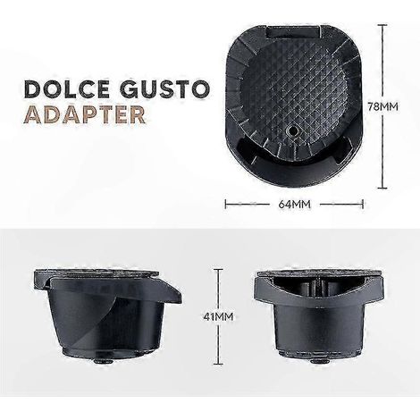 Universeller Kapseladapter für Kaffeemaschinen, kompatibel mit Nespresso und Dolce Gusto, Nachfüllpackung, Edelstahl, schwarz, für den täglichen Gebrauch. (1/5)